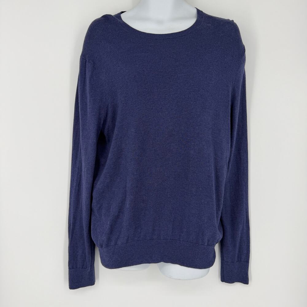 Banana Republic Sweater Blue Silk Cashmere Crewneck Regular Men's size L new